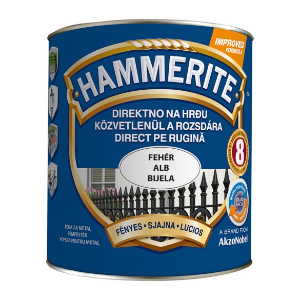 HAMMERITE FÉNYES 2,5L FEHÉR