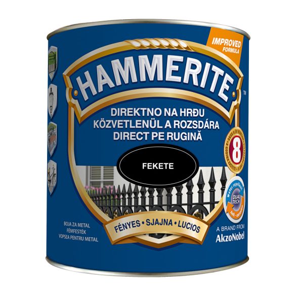 HAMMERITE FÉNYES 2,5L FEKETE