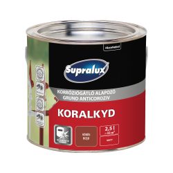ALAPOZÓ KORALKYD 2,5L VÖRÖS