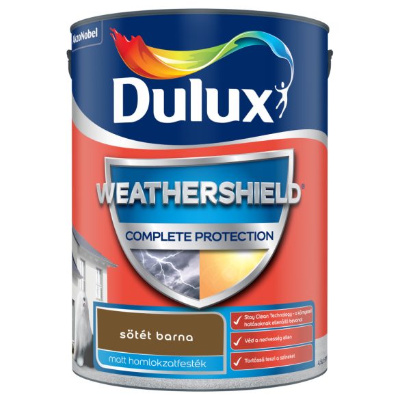 DULUX WEATHERSHIELD 4,5L SÖTÉRBARNA HOML