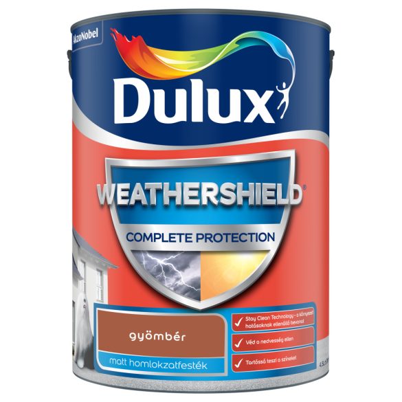 DULUX WEATHERSHIELD 4,5L GYÖMBÉR HOMLOKZ