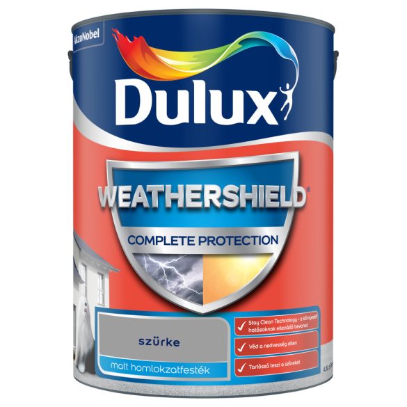 DULUX WEATHERSHIELD 4,5L SZÜRKE HOMLOKZA